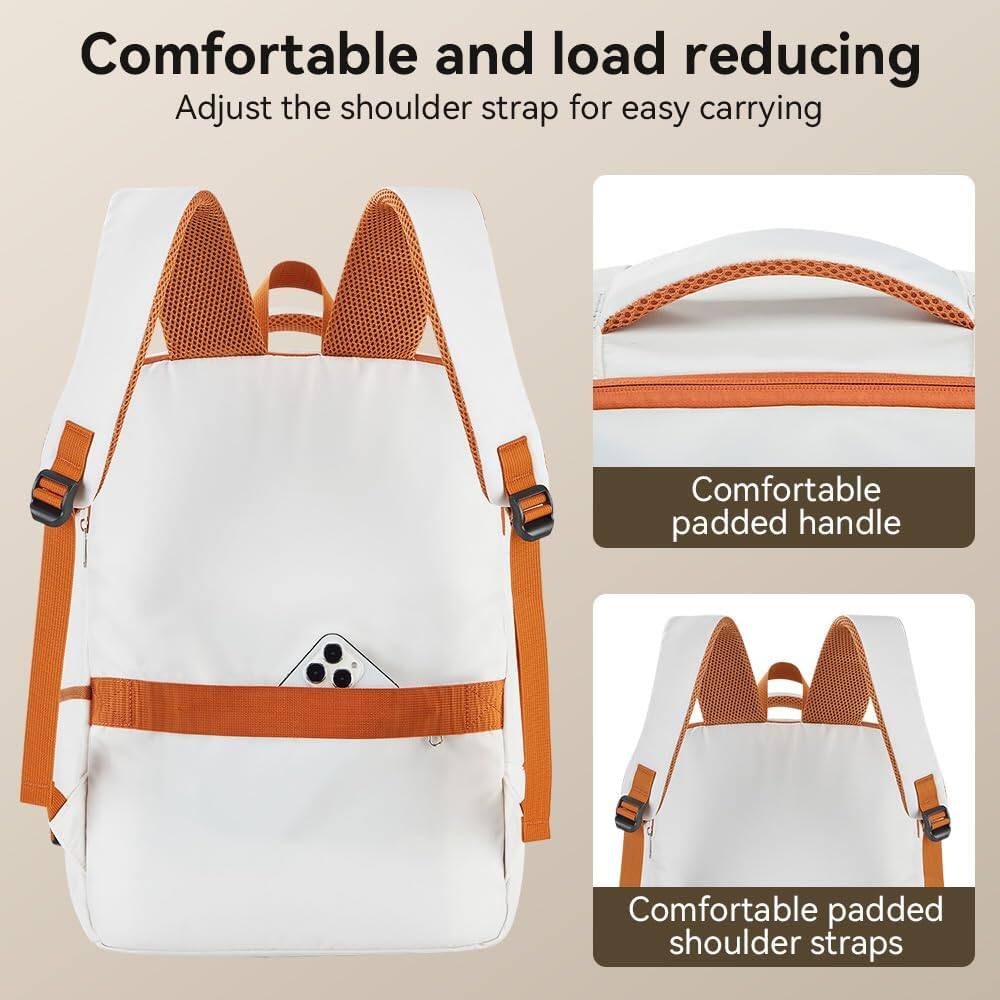 Comfortable and load reducing  
Adjust the shoulder strap for easy carrying  
Comfortable padded handle  
Comfortable padded shoulder straps