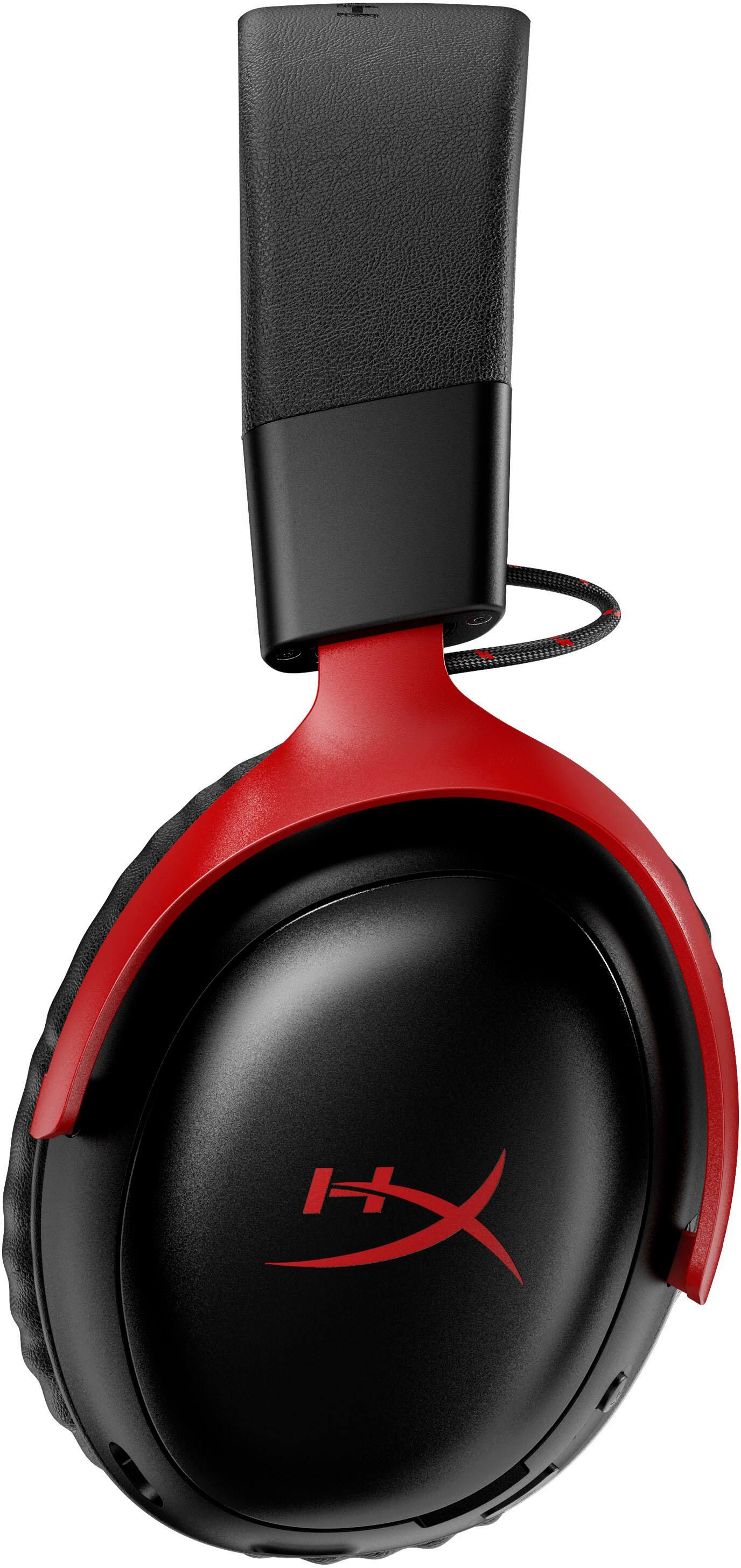 Alt View 8. HyperX - Cloud III S Wireless Gaming Headset for PC, PS5, PS4, Nintendo Switch, Mac, and Mobile - Red/Black.
