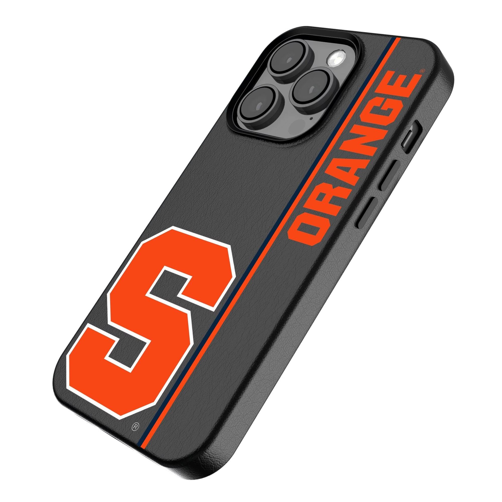 Alt View 1. Keyscaper - Syracuse Orange iPhone Magnetic Bump Case - 15 - Black.
