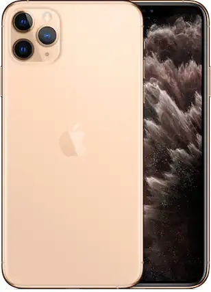Front. Apple - iPhone 11 Pro Max A2161 (Fully Unlocked) 512GB - Gold.