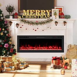 Boyel Living - Smart WiFi Electric Fireplace Wall Mounted and Recessed 750W 1500W Heater