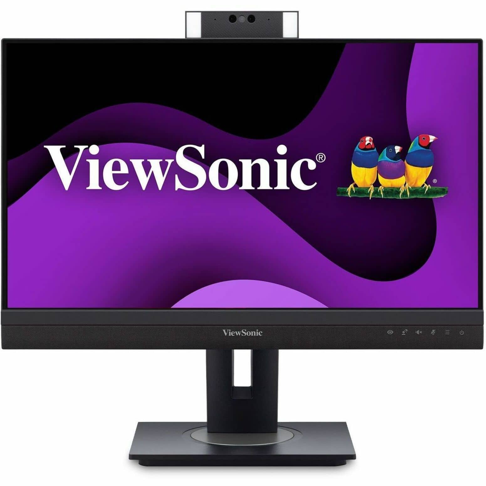 Front. ViewSonic - VG2457V 24" LCD FHD 100Hz Docking Monitor (HDMI, Display Port, USB-C, RJ45) - Black.