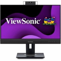 ViewSonic - VG2457V 24" LCD FHD 100Hz Docking Monitor (HDMI, Display Port, USB-C, RJ45) - Black - Front_Zoom