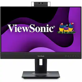 ViewSonic - VG2457V 24" LCD FHD 100Hz Docking Monitor (HDMI, Display Port, USB-C, RJ45) - Black