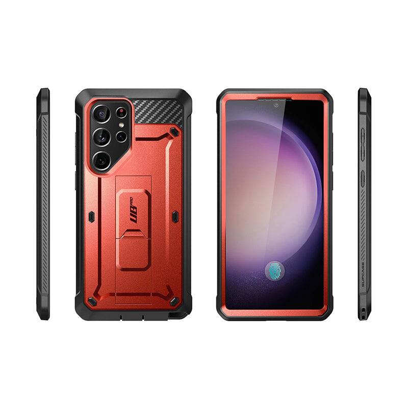 Alt View 4. SUPCASE - Galaxy S24 Ultra Unicorn Beetle PRO Rugged Case - Red.