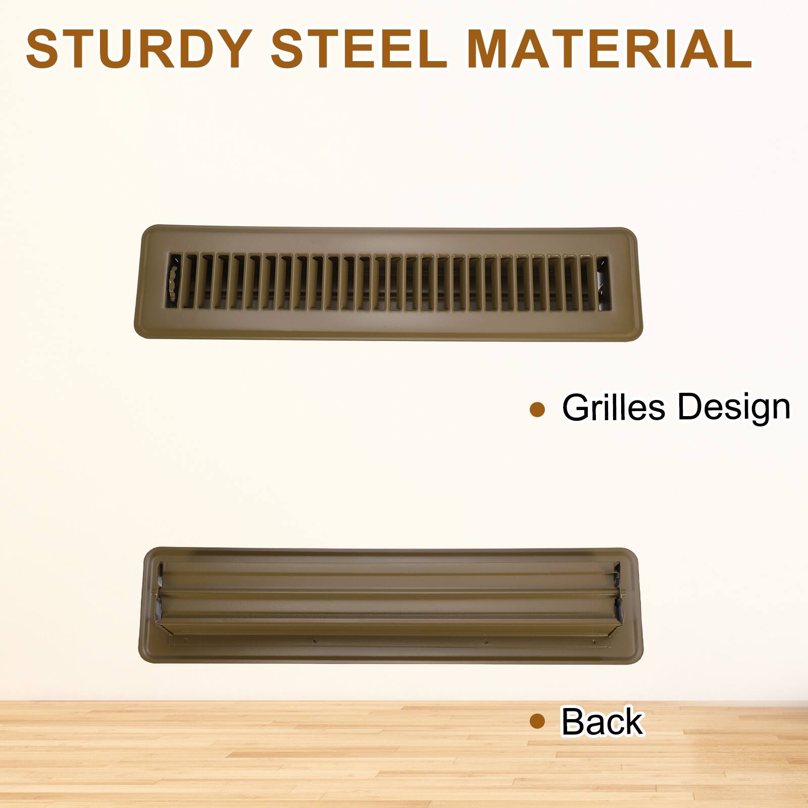 STURDY STEEL MATERIAL

- Grilles Design
- Back