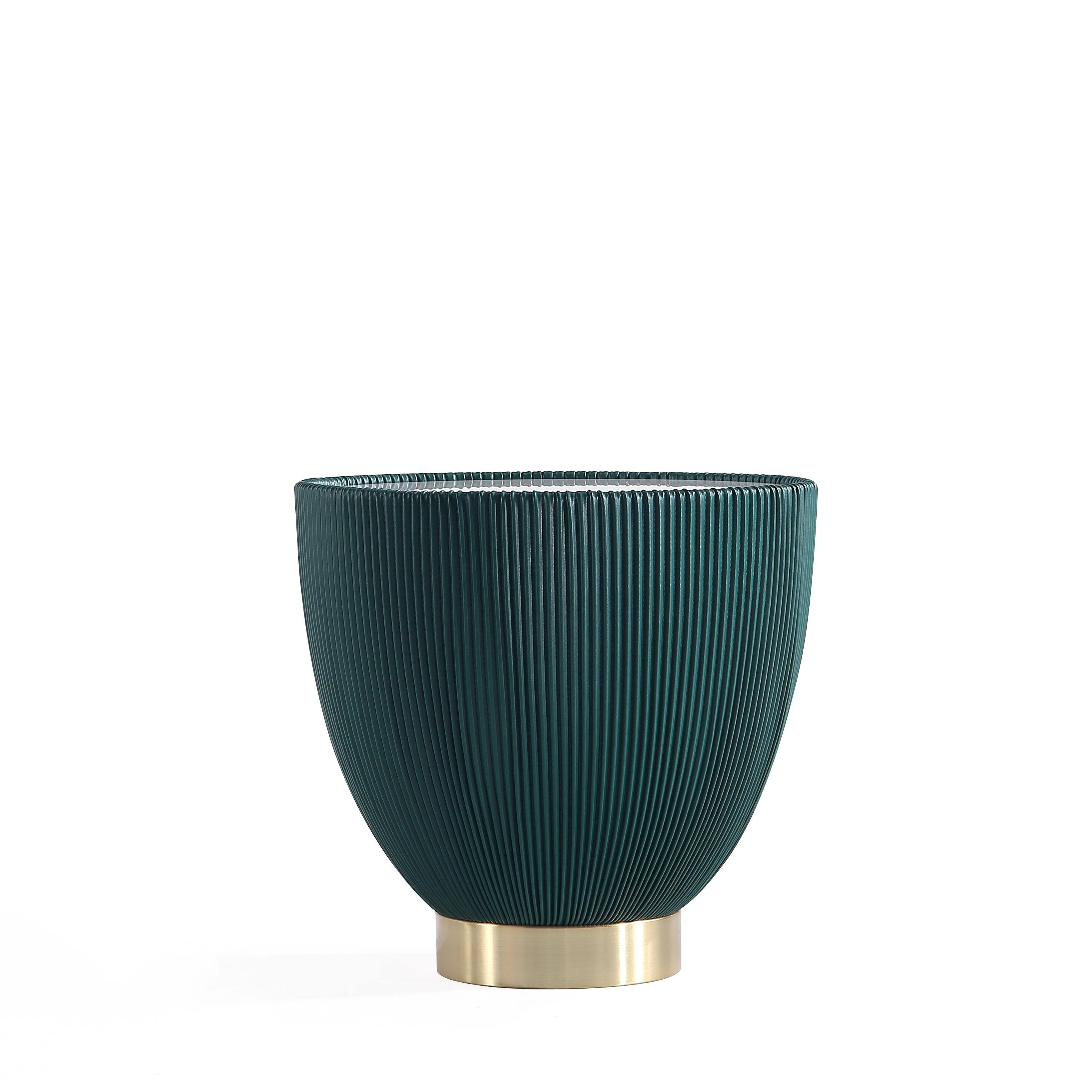 Alt View 5. Manhattan Comfort - Anderson Modern Sintered Stone Top Upholstered End Table - Set of 2 - Green.