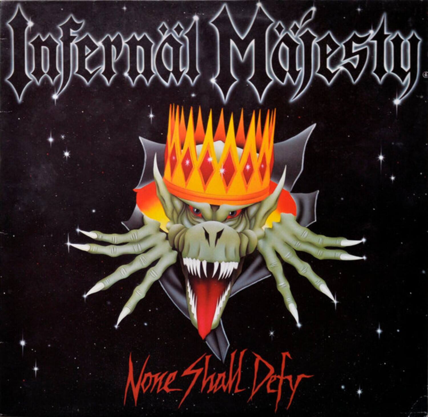 Infernal Majesty - None Shall Defy   - VINYL LP price history on PriceWatchPro