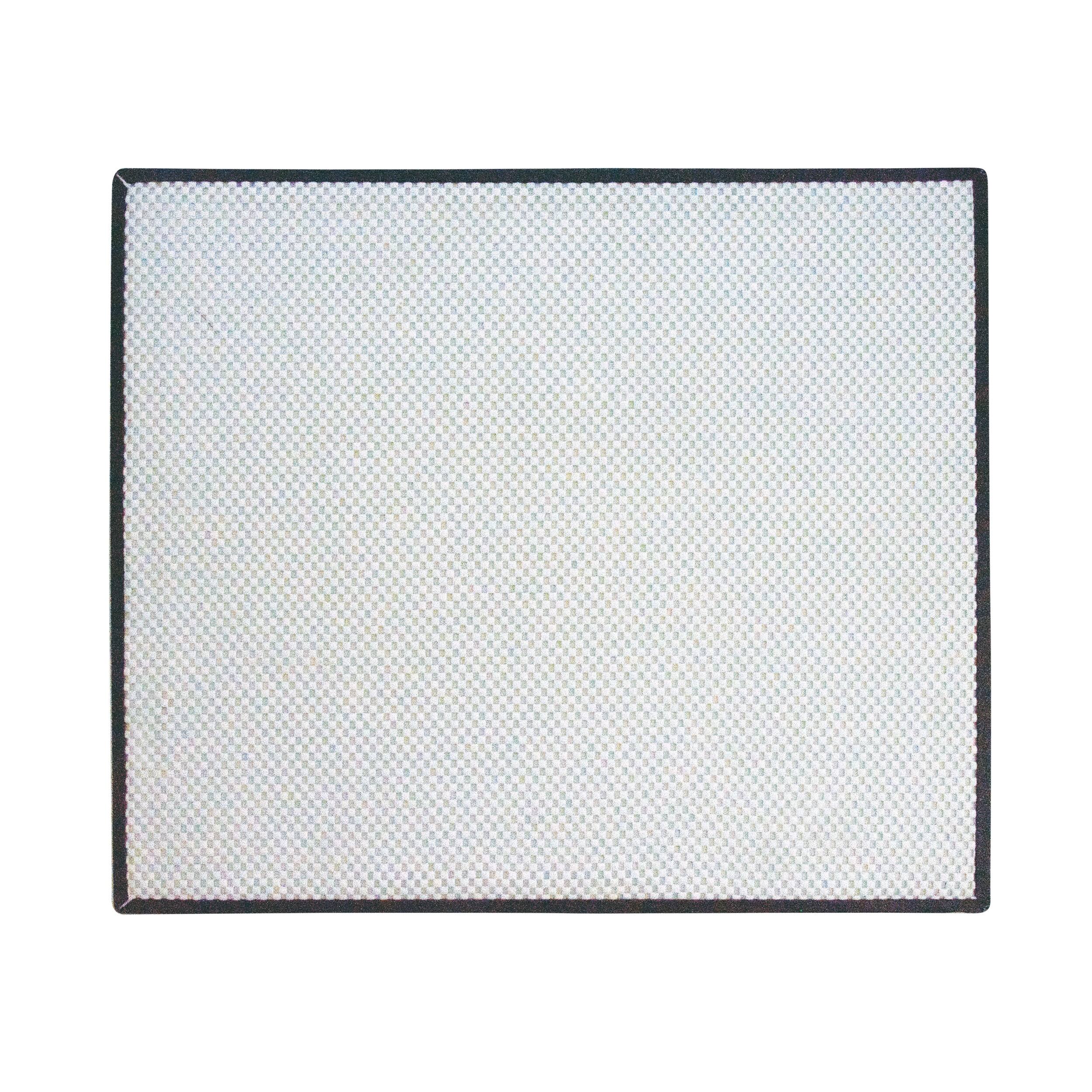Back. Range Kleen - 17 x 20-Inch Matte Black Nonslip Counter Protective Mat.