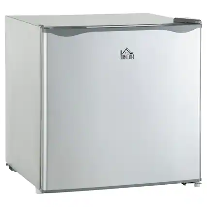 Front. Tiramisubest - Mini Freezer Countertop,1.1 Cu.Ft Compact Upright Freezer with Removable Shelves,Reversible Door for Home,Dorm,Gray - Gray.