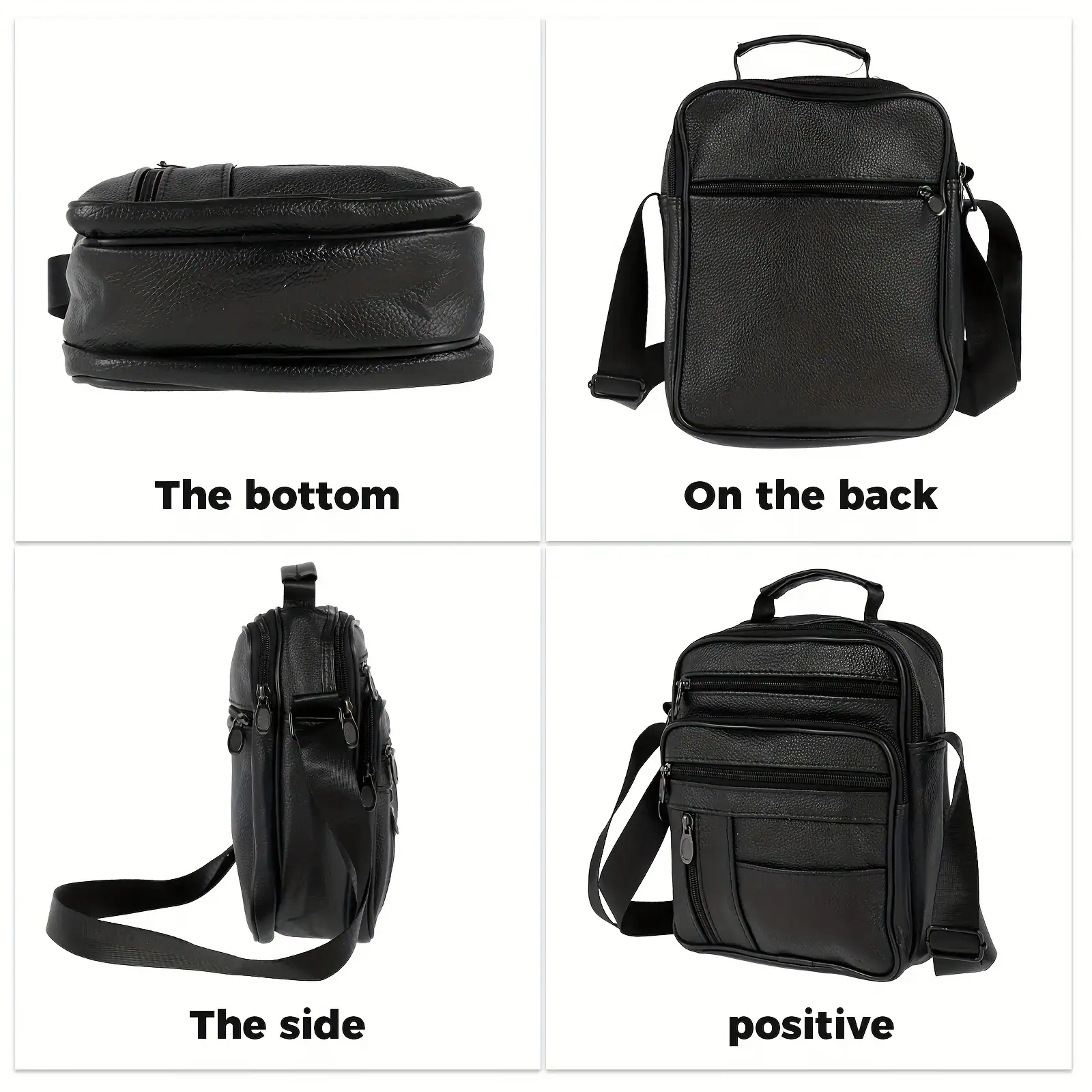 The bottom  
On the back  
The side  
positive