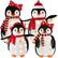 Front. Best Choice Products - Best Choice Products 4-Piece Lighted 3ft Pop-Up Penguin Family Outdoor Christmas Decoration w/ 300 LED Lights - Red - Red - 4Pc.