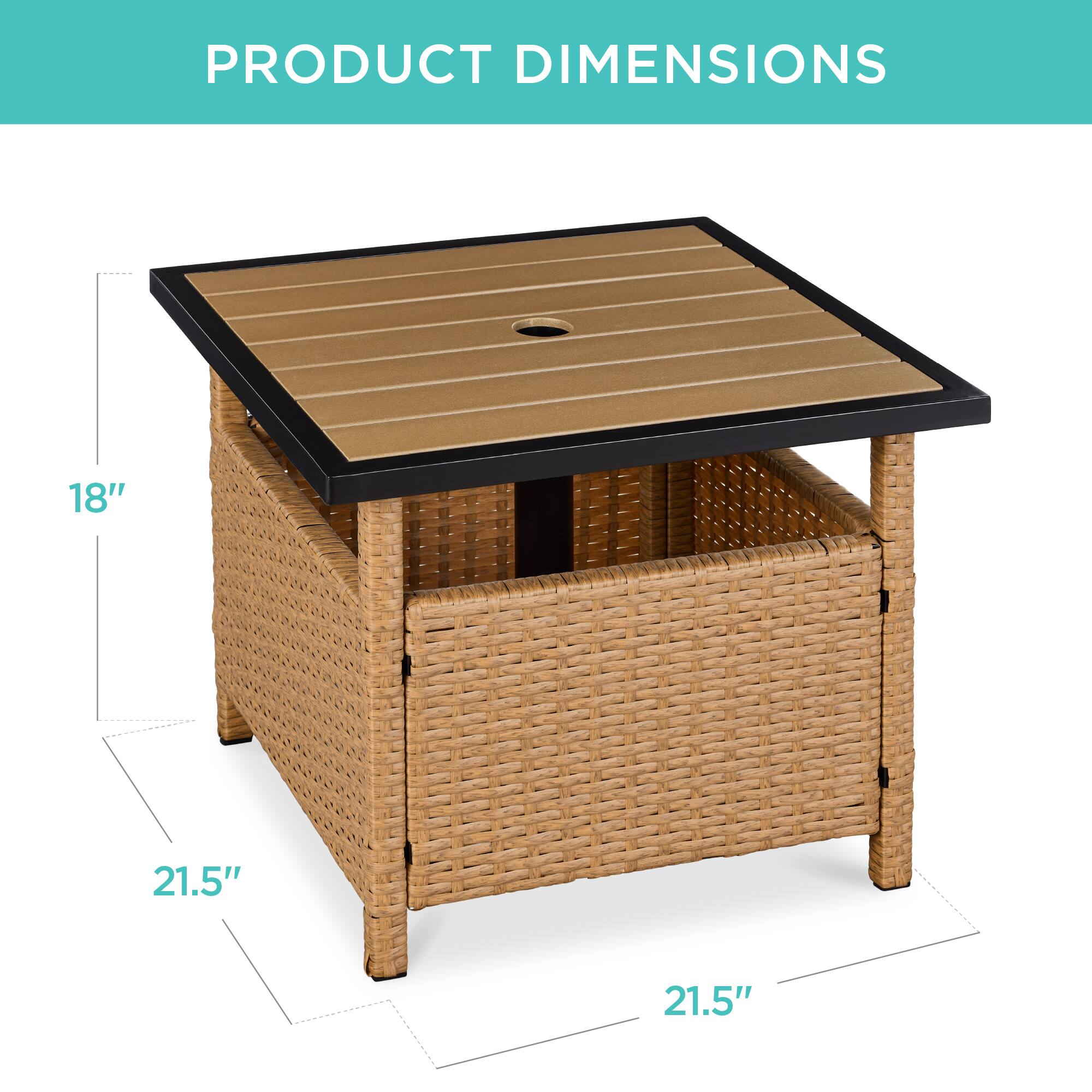 PRODUCT DIMENSIONS

18"  
21.5"  
21.5"