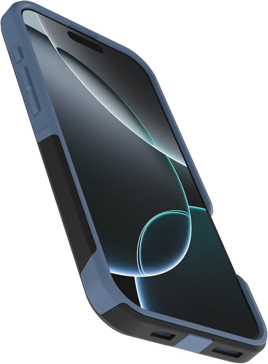 Back. OtterBox - OtterBox - Commuter Series Hard Shell for MagSafe for Apple iPhone 16 Pro Max - Sovereign Navy (Black & Blue).