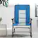 Alt View 1. Costway - Foldable Rocking Padded Chair Portable Camping Chair with Backrest Armrest Blue - Blue.