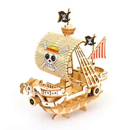 Front. 3D Puzzle - 3D DIY Puzzle: One Piece Going Merry Ship - wa-gu-mi - 88pcs.