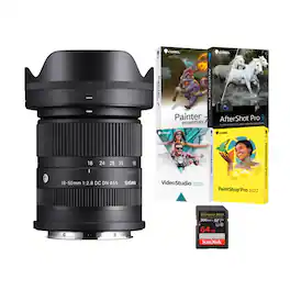 Sigma - 18-50mm f2.8 DC DN Contemporary Lens (L-Mount) with Accessories Bundle