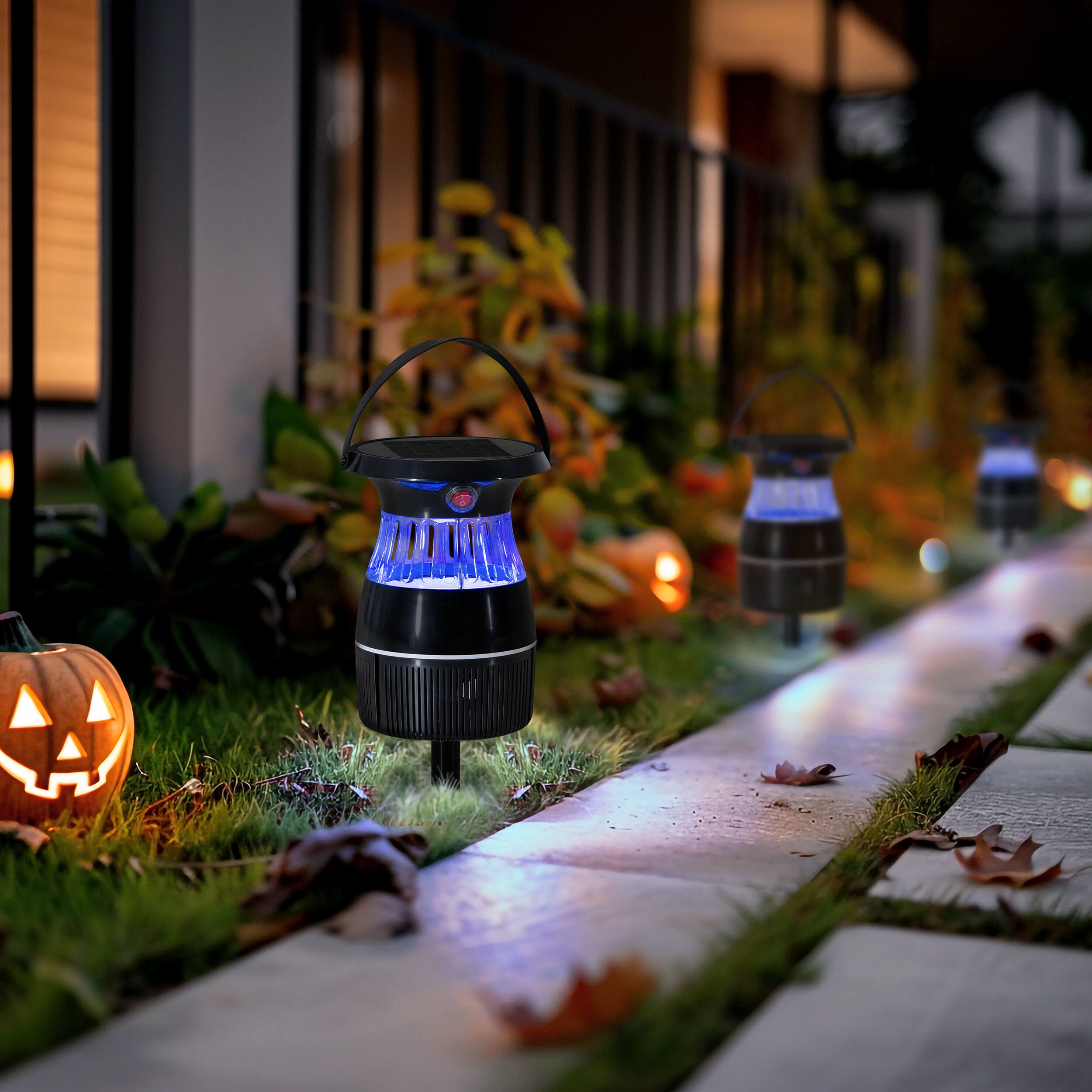 Alt View 6. SUNJOY - Sunjoy Solar Insect Trap with Suction Fan Black - Black.