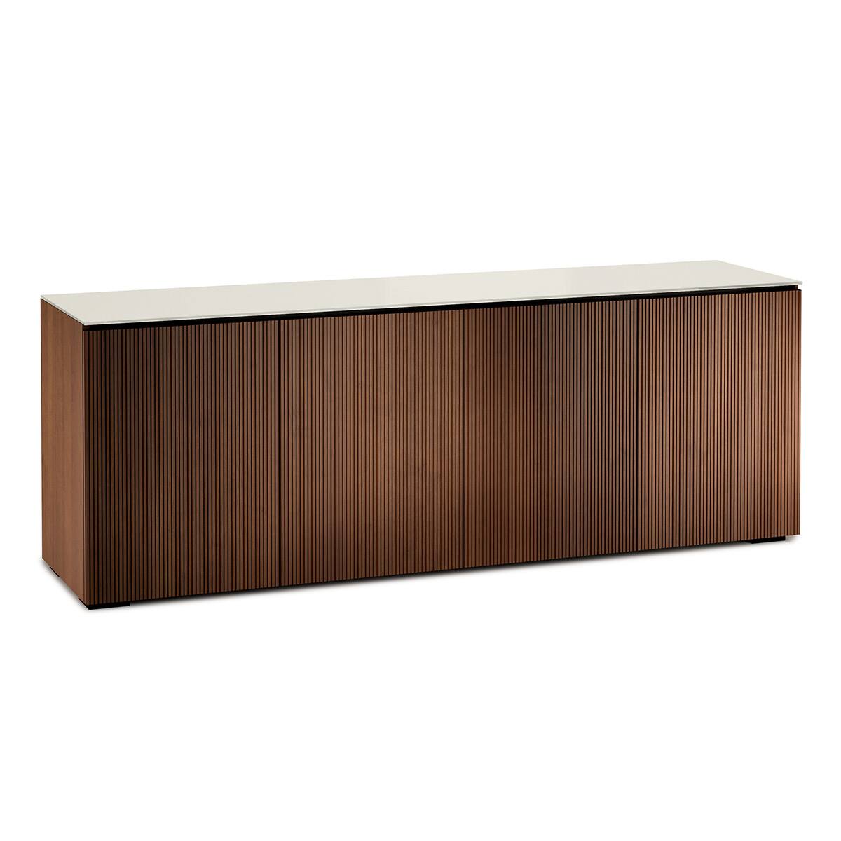 Front. Salamander Designs - Salamander Designs Chameleon Collection Manhattan 347 Quad AV Cabinet - Taupe/Walnut.