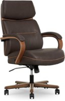 Finch Neo Two Retro-Modern Mid-Back Office Chair - Brown - Front_Zoom
