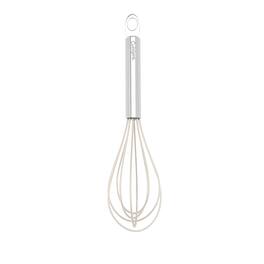 Cuisipro - 8-Inch Stainless Steel and Silicone Egg Whisk, Frosted - Clear