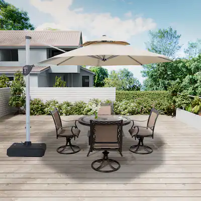 Mondawe 11 ft. Octagon Cantilever Patio Umbrella Aluminum 360with Umbrella Cover Beige MD01WGKC11RBE - Best Buy Mondawe 11 ft. Octagon Cantilever Patio Umbrella Aluminum 360with Umbrella Cover Beige MD01WGKC11RBE - Best Buy