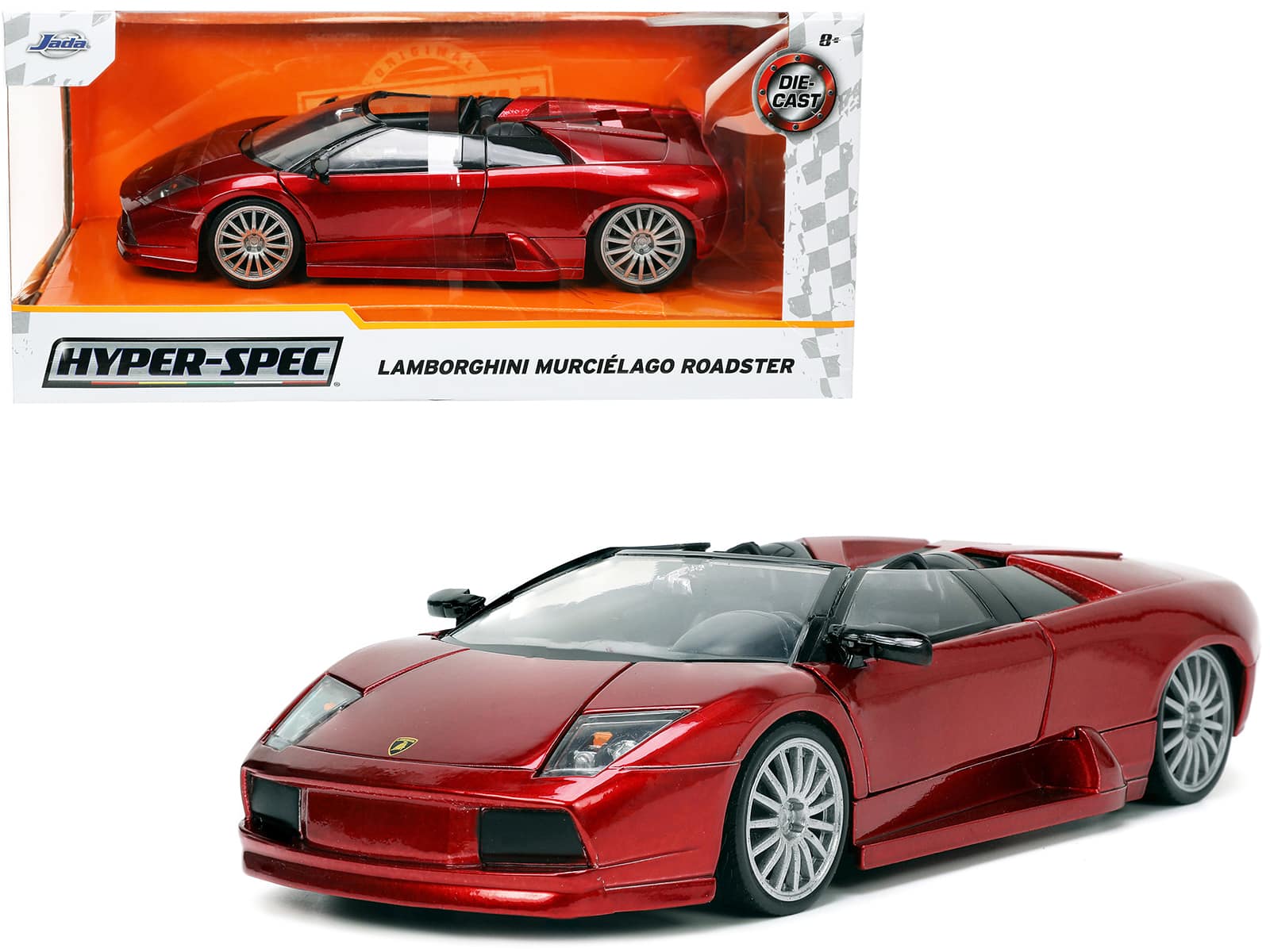 "Lamborghini Murcielago Roadster Red Metallic ""Hyper-Spec"" Series 1/24 Diecast Model Car by Jada" price history on PriceWatchPro