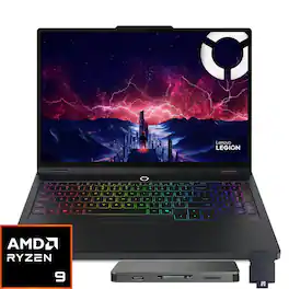 Lenovo - Legion Pro 7 16" 2.5K Gaming Laptop - AMD Ryzen 9 9955HX 2023 - NVIDIA GeForce RTX 5060 - 64GB Memory - 4TB SSD - Eclipse Black