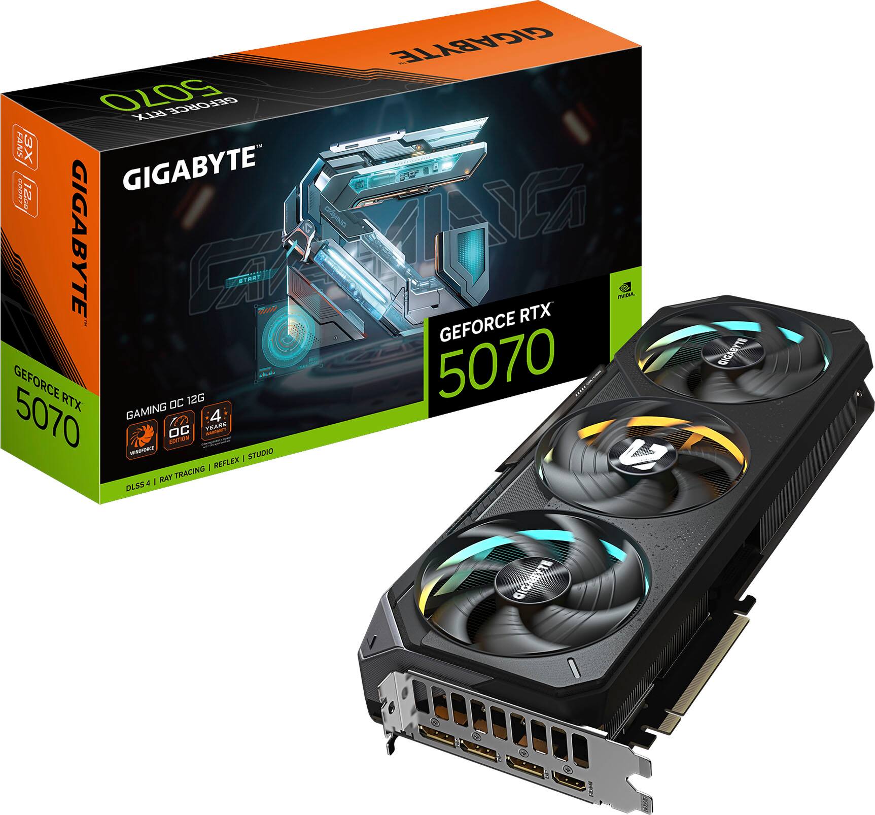 GIGABYTE NVIDIA GeForce RTX 5070 GAMING OC 12G GDDR7 PCI Express