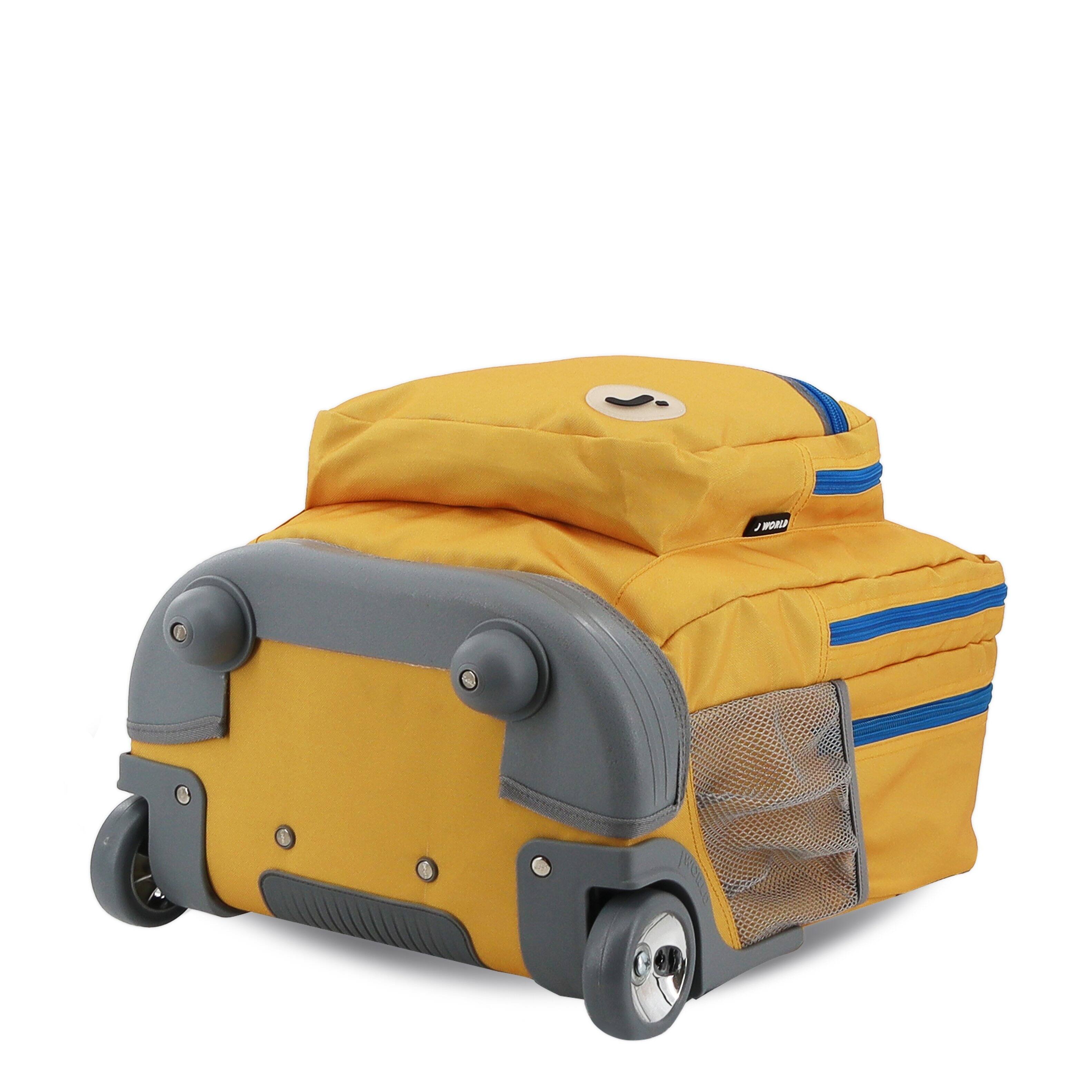 Alt View 1. J World - J World Unisex Sundance 20" Rolling Backpack With Laptop Sleeve For School And Travel, Kumquat - KUMQUAT.