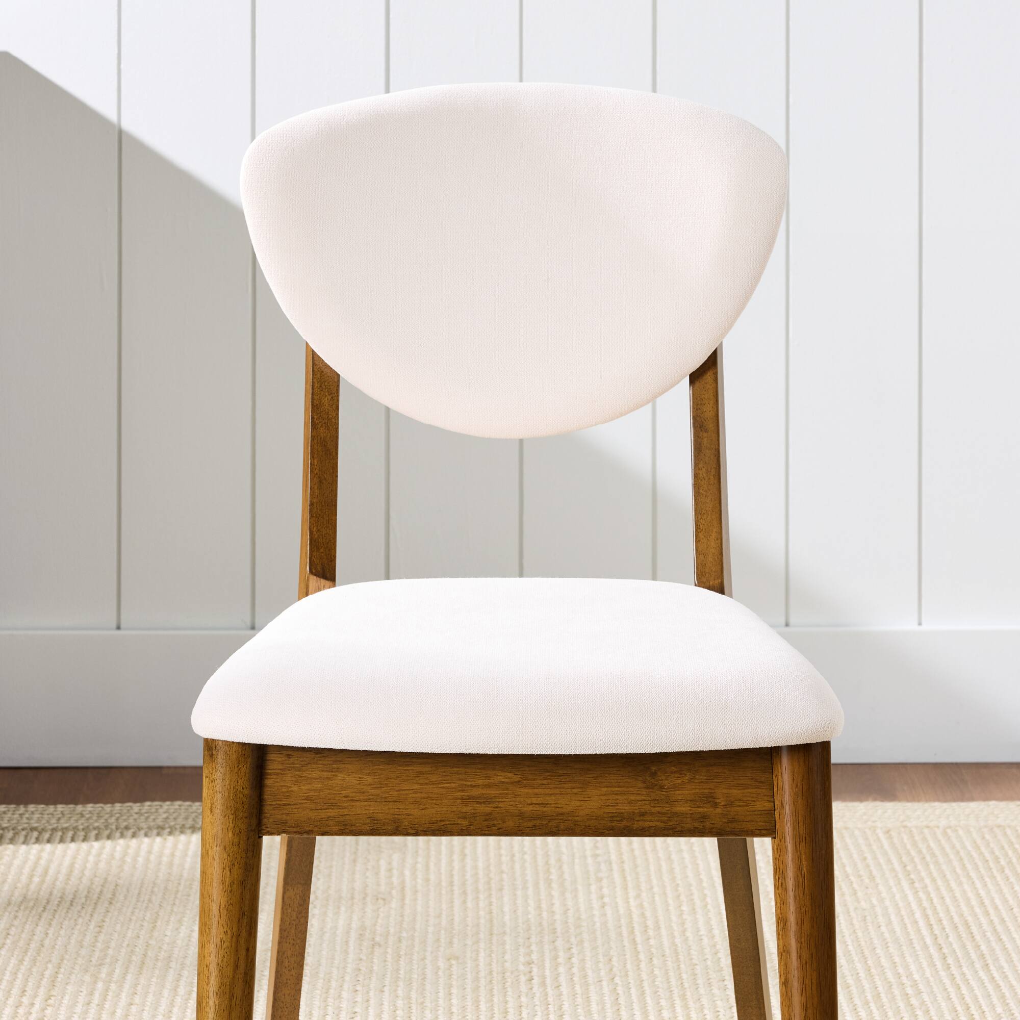 Alt View 3. Best Choice Products - Best Choice Products Set of 4 Wooden Dining Chairs, Wood Modern Farmhouse Upholstered Chairs - Walnut/Cream - Walnut/Cream.