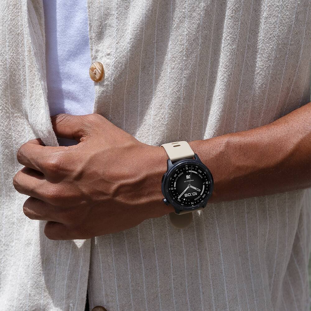 Back. Cubitt - Cubitt AURA 2 Smartwatch / Fitness Tracker with 1.43" Touch AMOLED Screen - Brown.