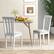 Angle. Costway - Dining Chair Set of 2 Upholstered Wooden Chairs with Padded Seat Rubber Wood Frame - White.