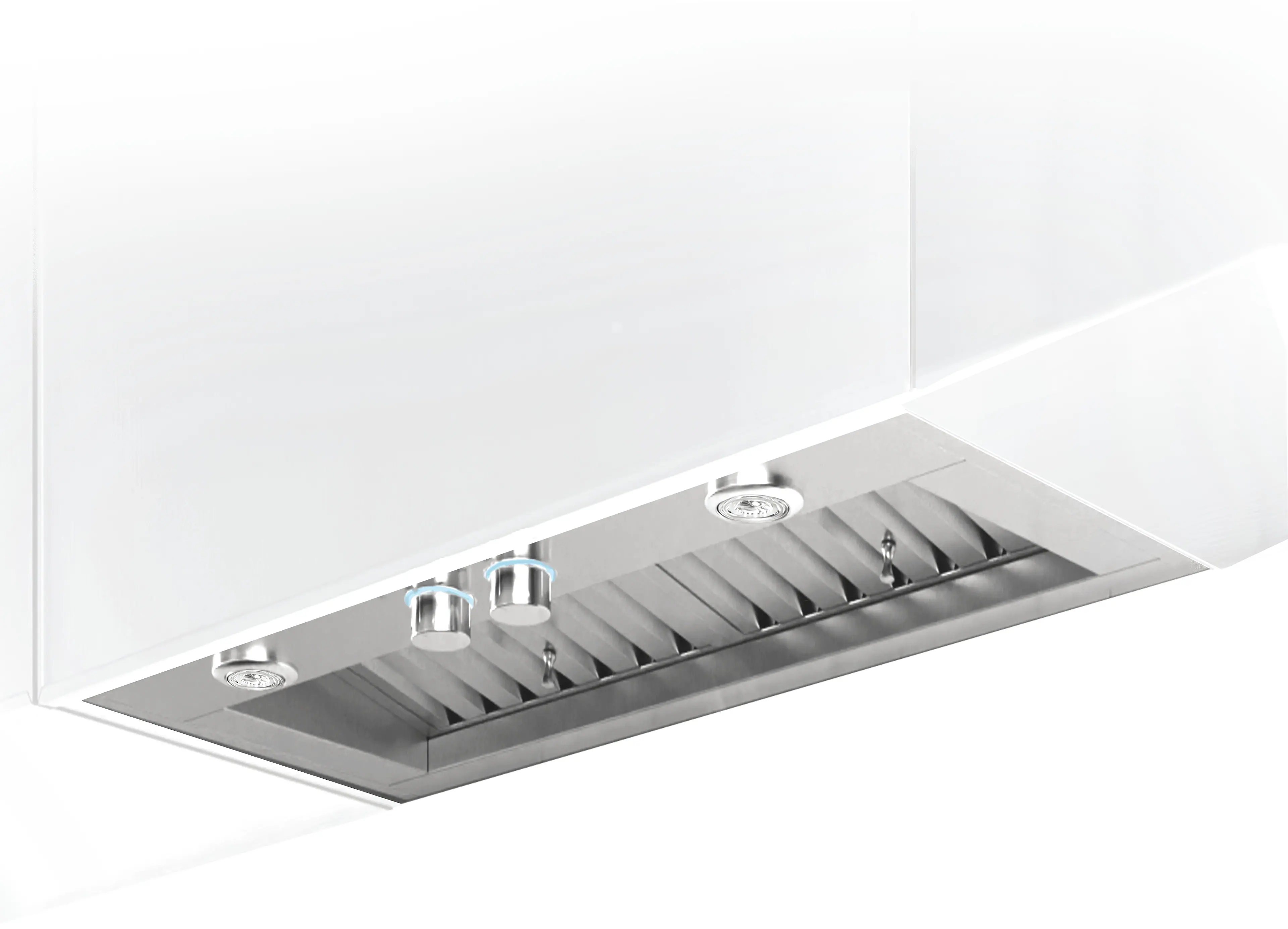 Front. Elica - Elica Trento 34 in. Insert Range Hood - Stainless Steel.