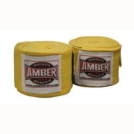 Amber Sporting Goods - Amber Fight Gear Junior 120" Handwraps, Boxing/Kickboxing/Muay Thai, 2 Pairs - Yellow