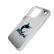 Alt View 1. Keyscaper - Miami Marlins Linen Logo iPhone Clear Case - 16e - Multicolor.