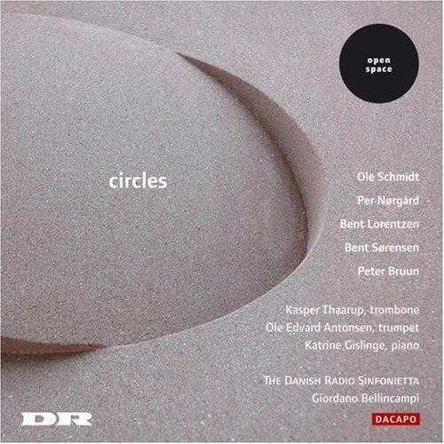 circles

Ole Schmidt  
Per Nergård  
Bent Lorentzen  
Bent Sørensen  
Peter Bruun  
Kasper Thaarup, trombone  
Ole Edvard Antonsen, trumpet  
Katrine Gislinge, piano

THE DANISH RADIO SINFONIETTA  
Giordano Bellincampi

open space

DR  
DACAPo