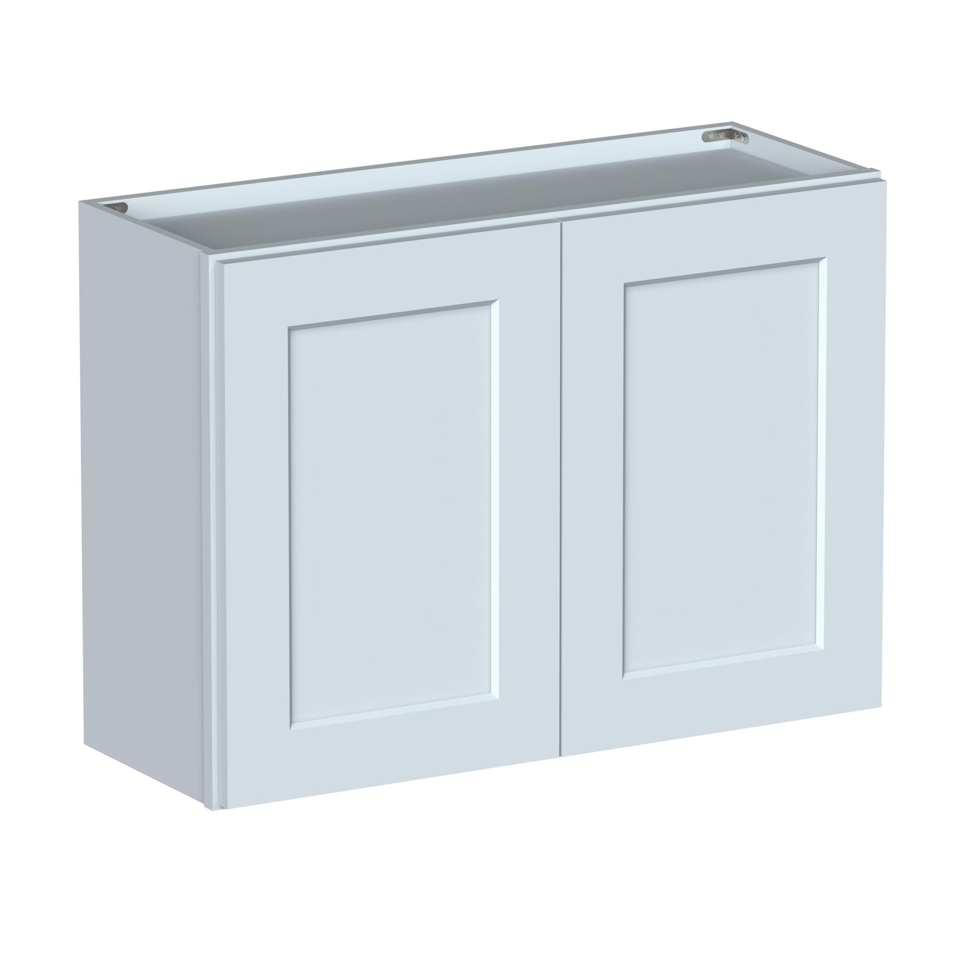 Alt View 1. Boyel Living - 33in.W x12in.D x24in.H WALL CABINET Fully assembled Cabinet With Two HDF Doors - Gray.