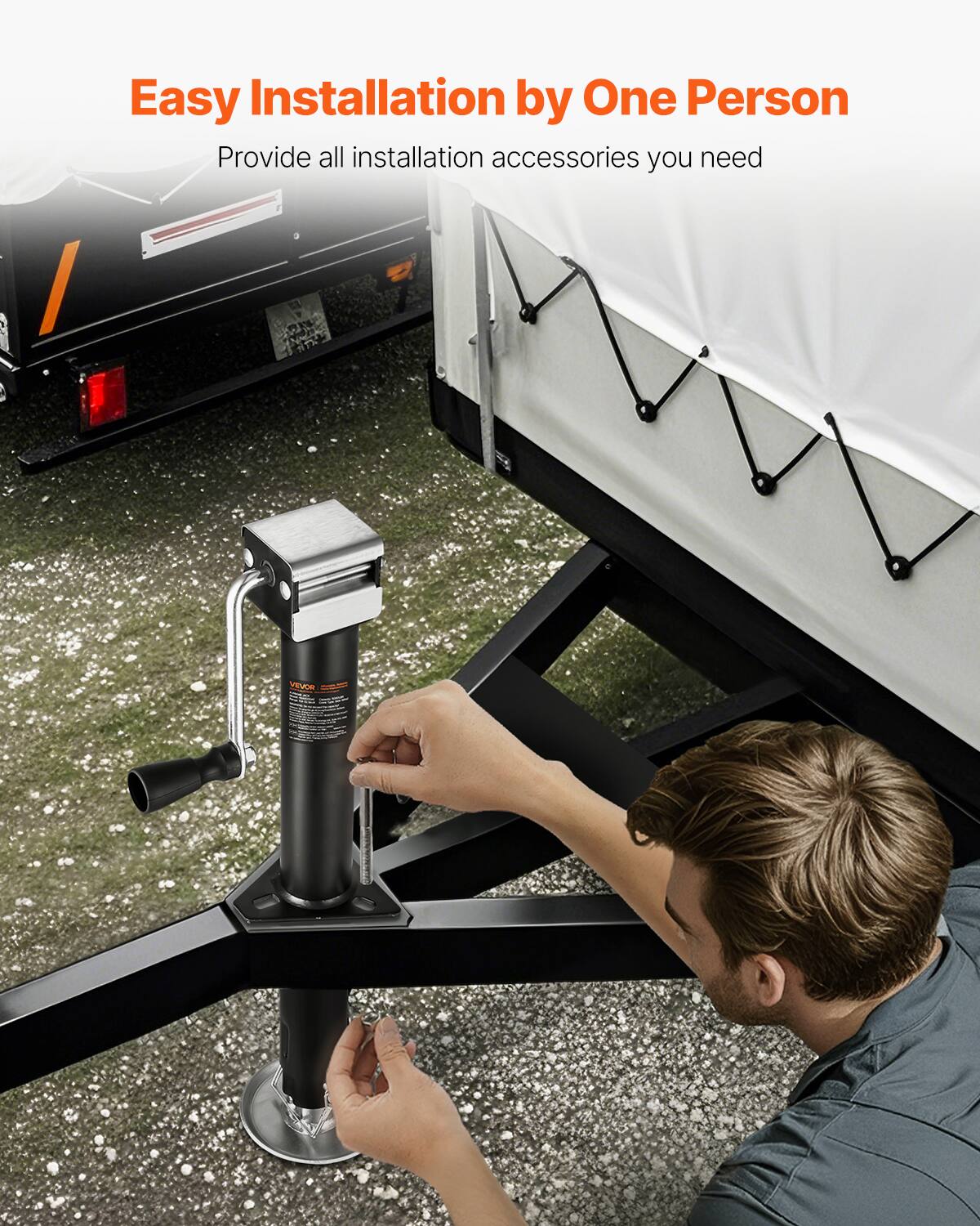 Easy Installation by One Person  
Provide all installation accessories you need