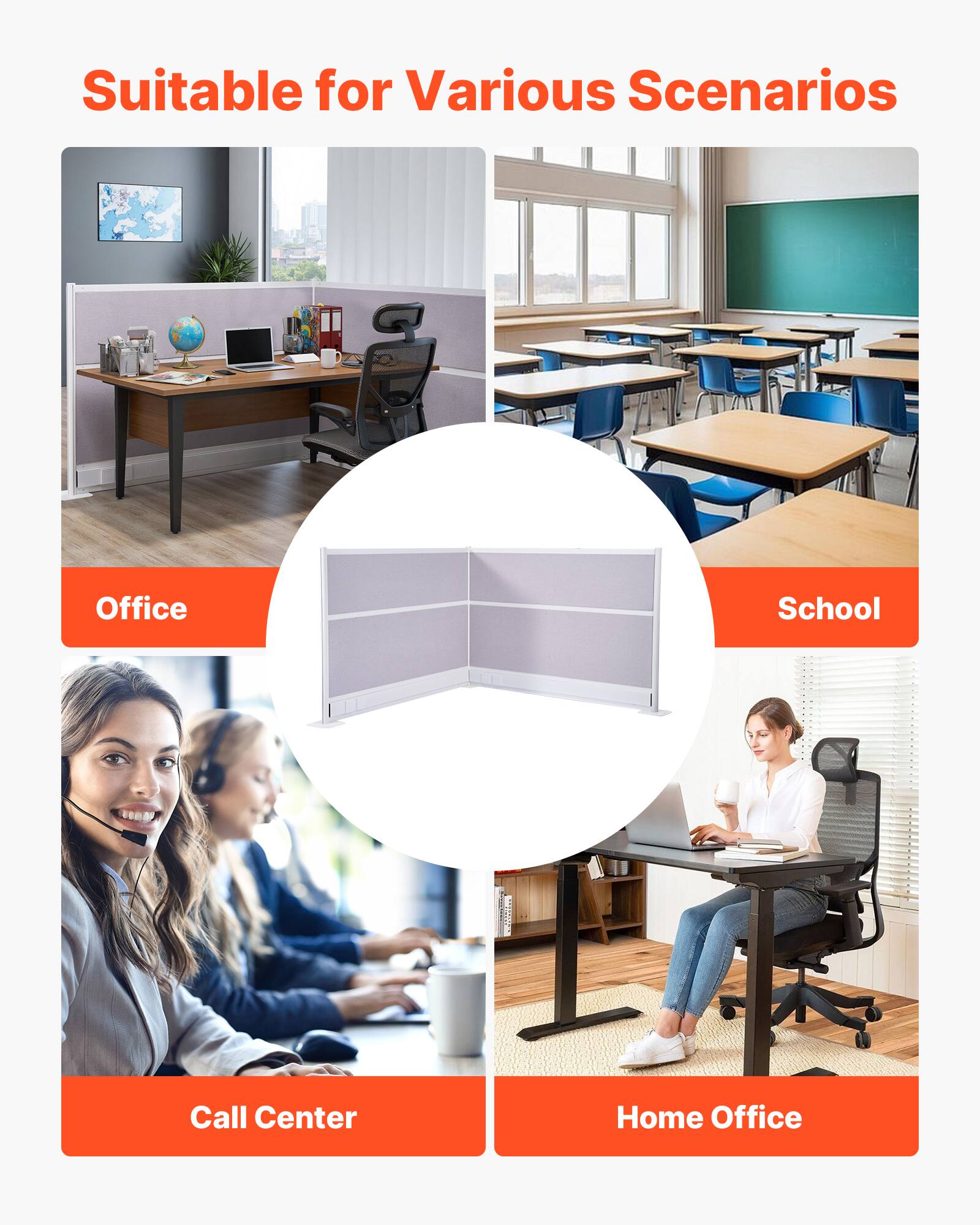 Suitable for Various Scenarios

Office  
School  
Call Center  
Home Office