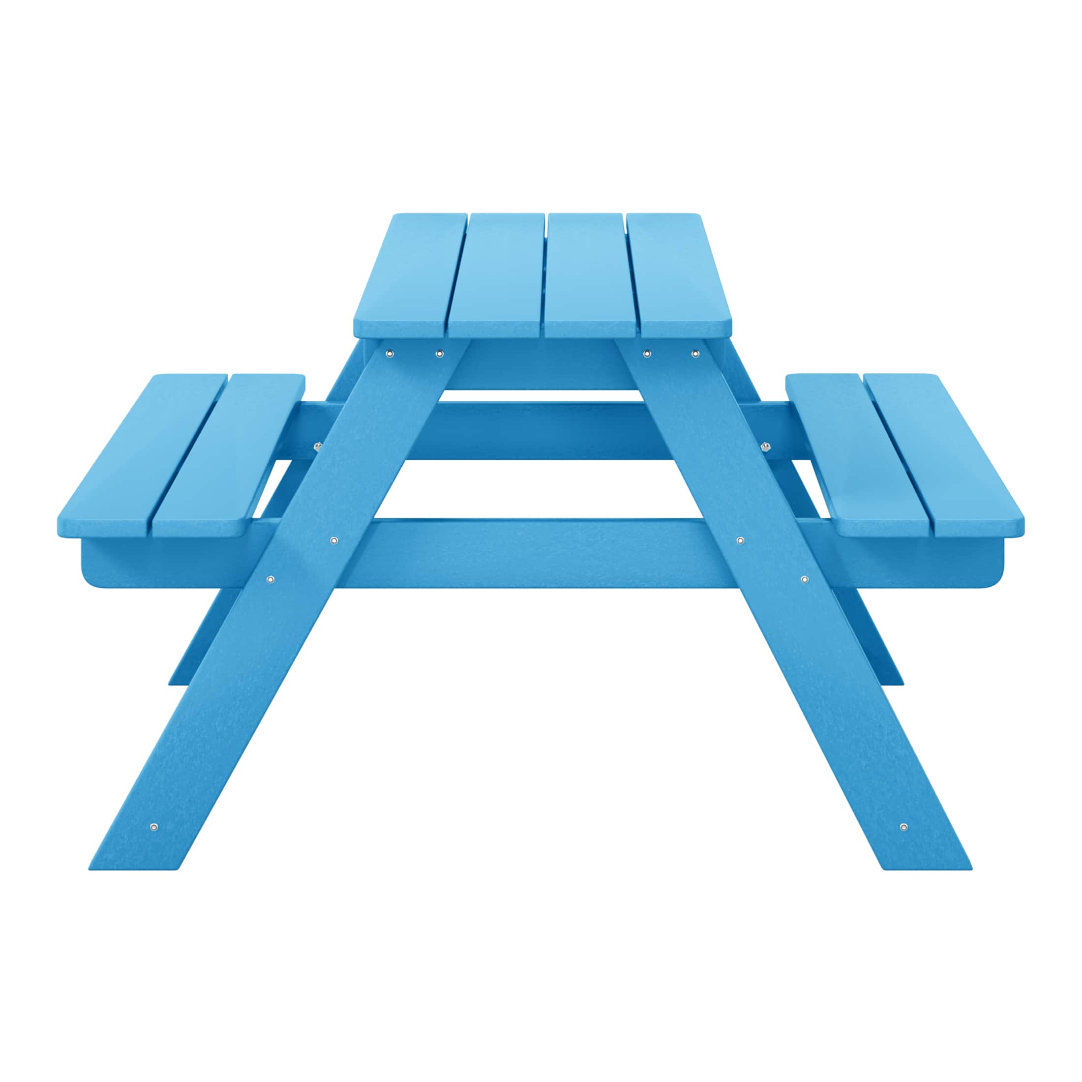 WestinTrends - Malibu Outdoor Patio Kids HDPE Plastic Picnic Bench Table - Pacific Blue price history on PriceWatchPro