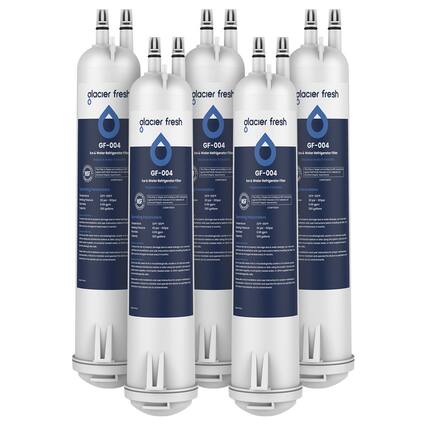 glacier fresh
GF-004
Ice & Water Refrigerator Filter
Filtering Parameters
Temperature: 32°F - 100°F
Flow Rate: 20 gpm - 100 gpm
Capacity: 300 gallons
Replace every 6 months
NSF Certified
COMPONENTS:
- Activated Carbon
- Ion Exchange Resin
- Polypropylene
glacier fresh
GF-004
Ice & Water Refrigerator Filter
Filtering Parameters
Temperature: 32°F - 100°F
Flow Rate: 20 gpm - 100 gpm
Capacity: 300 gallons
Replace every 6 months
NSF Certified
COMPONENTS:
- Activated Carbon
- Ion Exchange Resin
- Polypropylene
glacier fresh
GF-004
Ice & Water Refrigerator Filter
Filtering Parameters
Temperature: 32°F - 100°F
Flow Rate: 20 gpm - 100 gpm
Capacity: 300 gallons
Replace every 6 months
NSF Certified
COMPONENTS:
- Activated Carbon