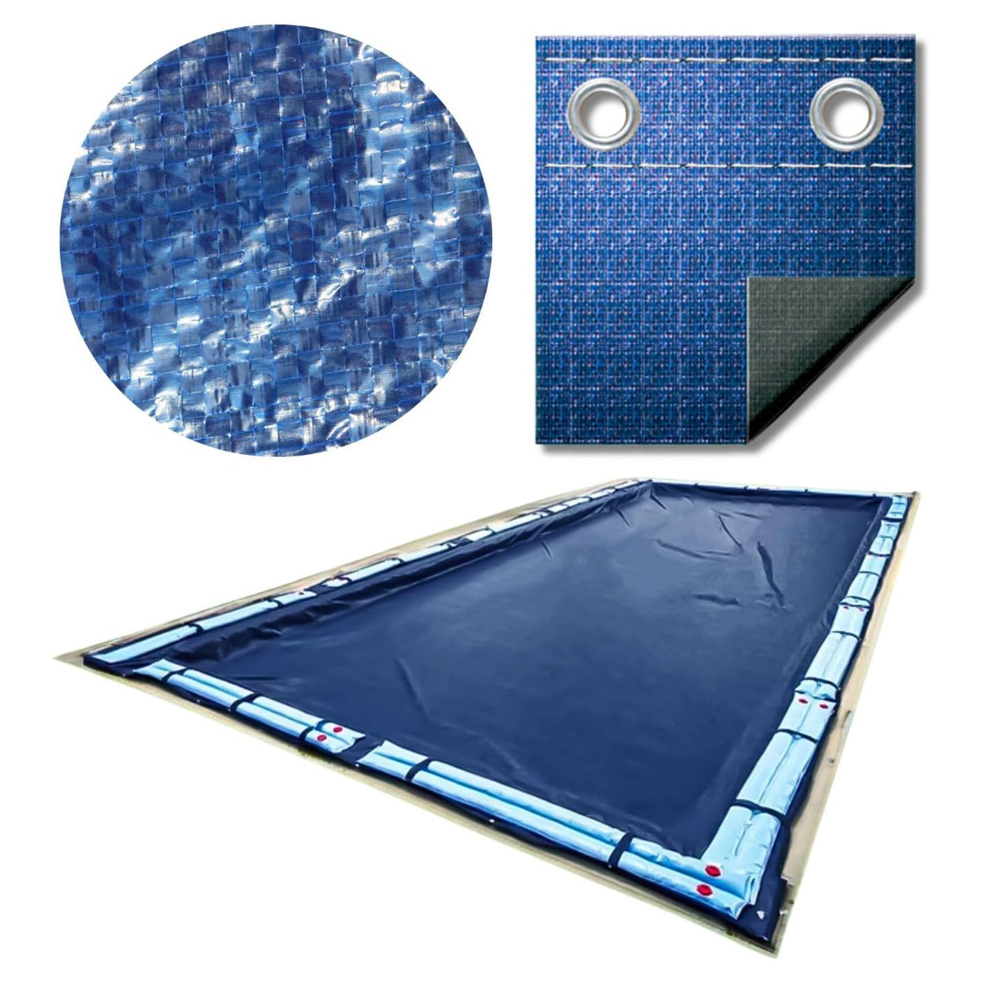 Front. Swimline - Swimline Hydrotools 25x50' Super Guard Winter Pool Cover, Inground Pools 20X45', Blue.