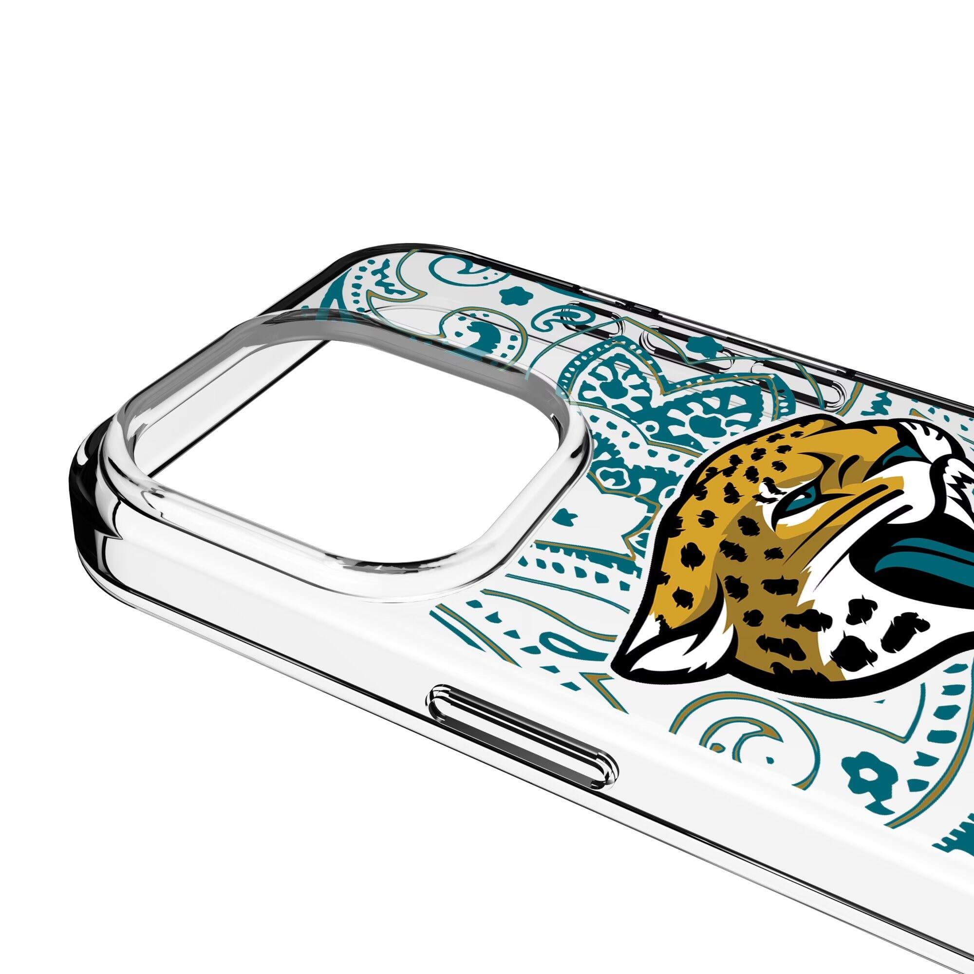 Alt View 2. Keyscaper - iPhone Clear Paisley Design Case - 14 - Multicolor.