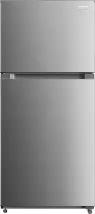 Front. Frigidaire - 22 Cu. Ft. Garage Ready Top Freezer Refrigerator - Fingerprint-Resistant Stainless Steel Look.