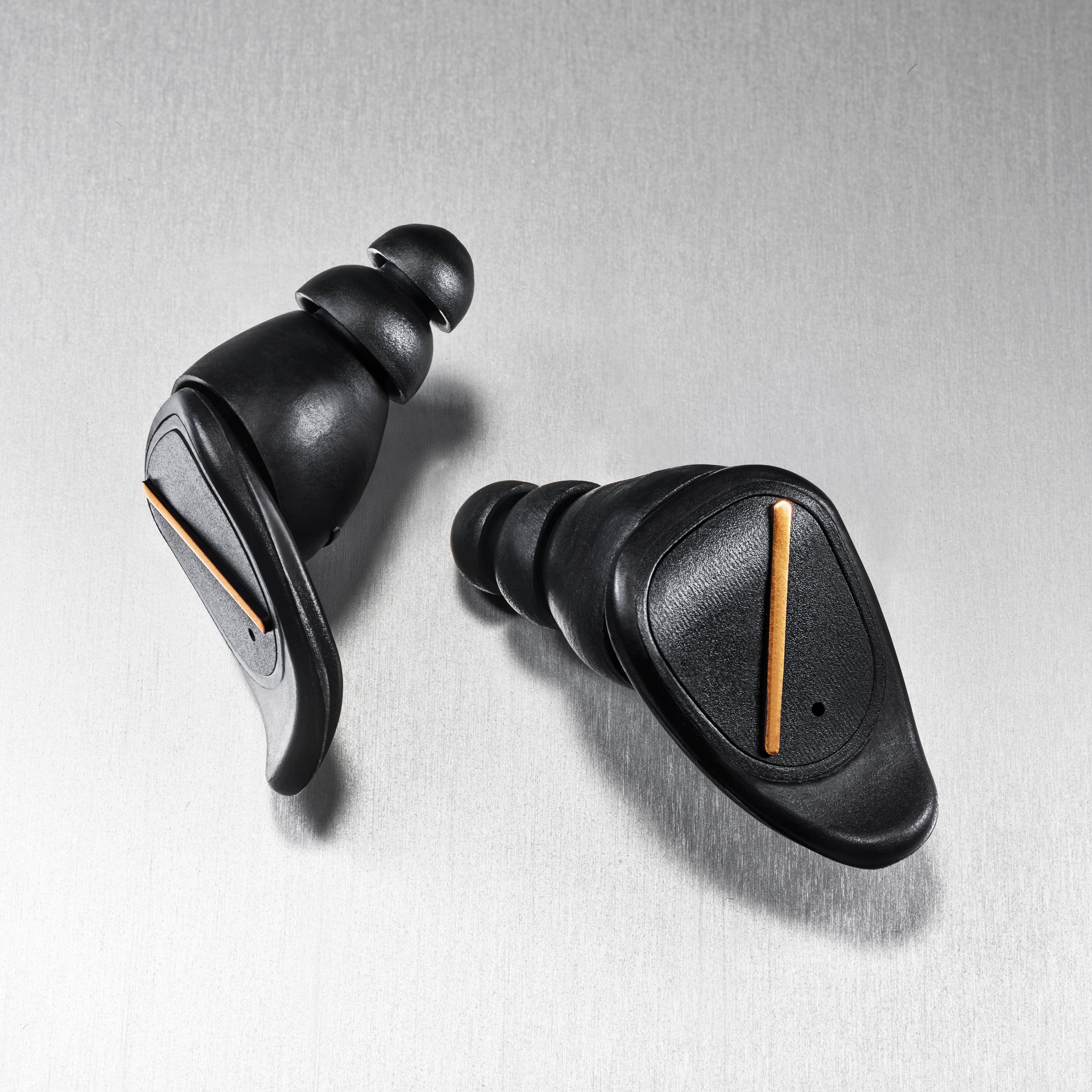 Front. Earos - High-Fidelity Hearing Protection - Black.