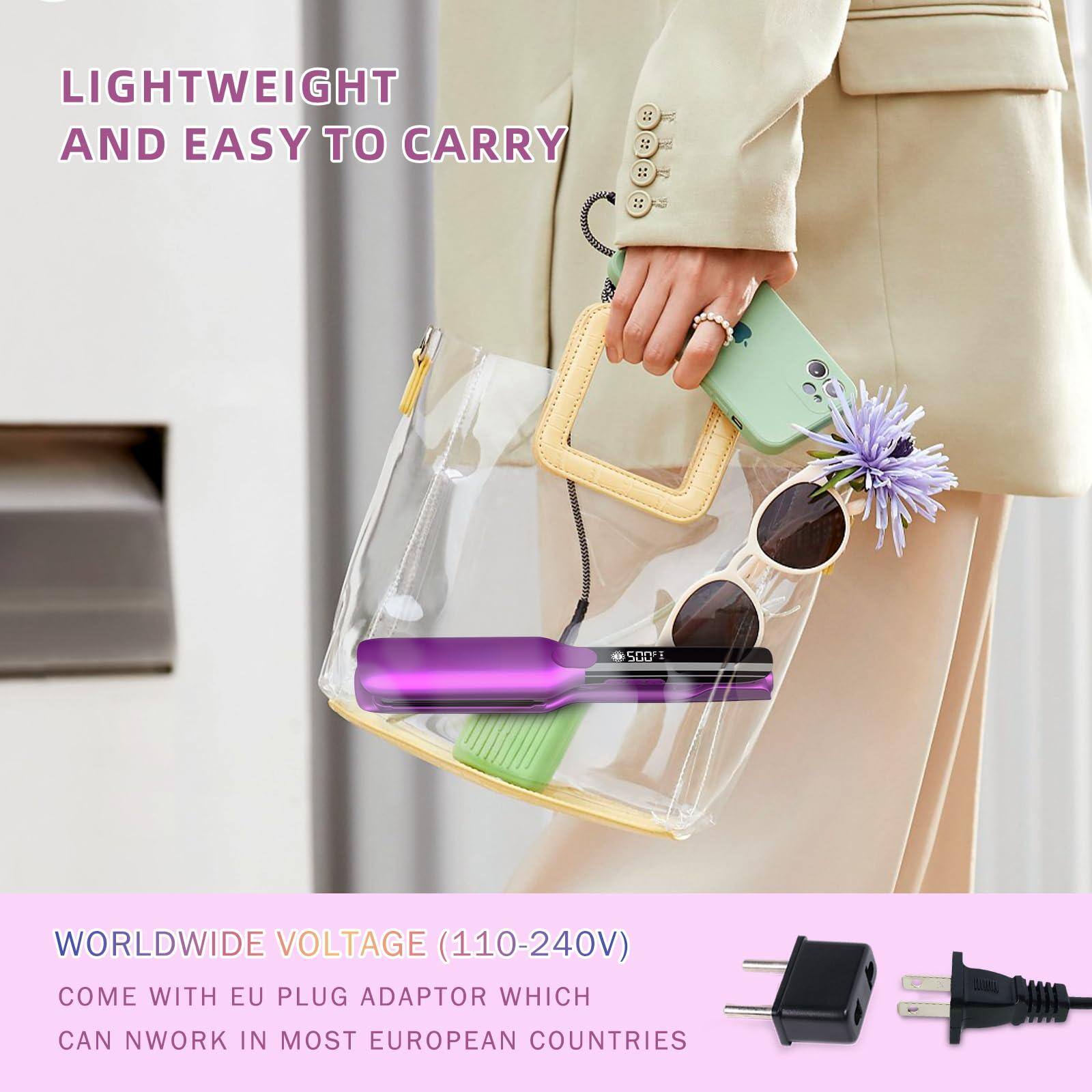 LIGHTWEIGHT AND EASY TO CARRY

WORLDWIDE VOLTAGE (110-240V)
COME WITH EU PLUG ADAPTOR WHICH CAN WORK IN MOST EUROPEAN COUNTRIES