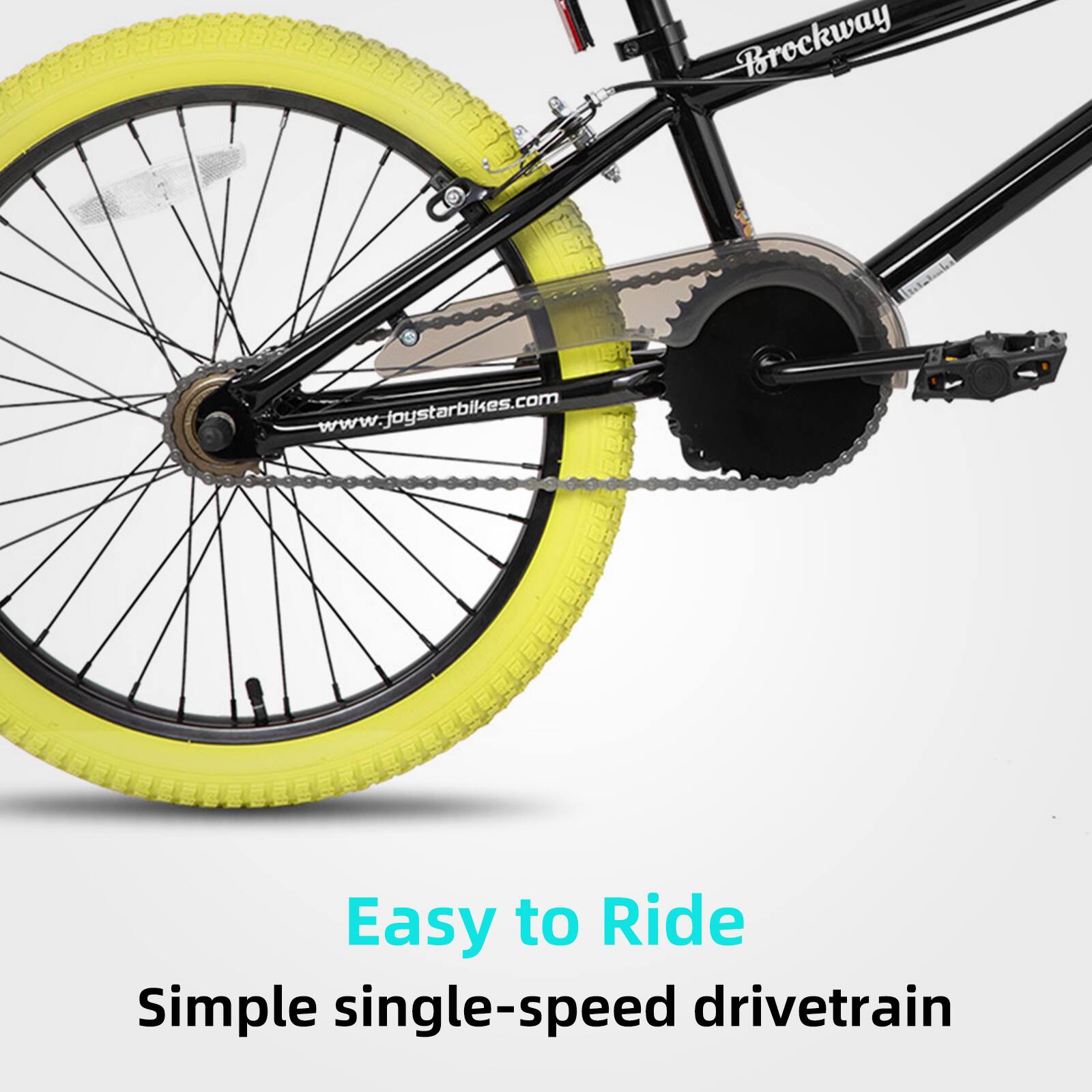 Brockway  
www.joystarbikes.com  
Easy to Ride  
Simple single-speed drivetrain