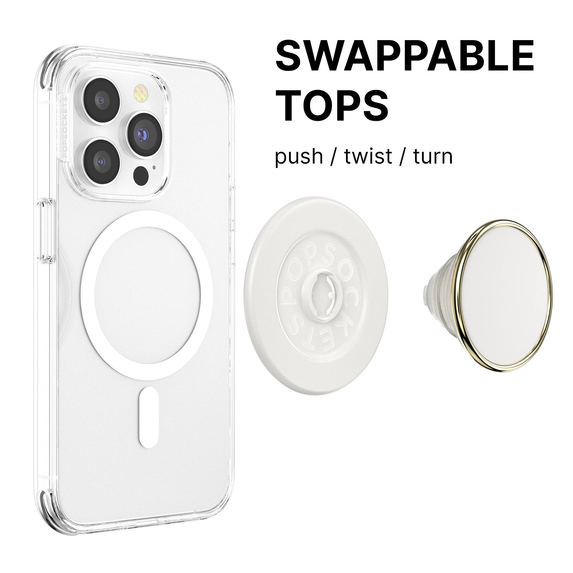SWAPPABLE TOPS push / twist / turn