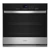 Front. Whirlpool - Whirlpool - 5.0 Cu. Ft. Single Self-Cleaning Wall Oven .- Stainless Steel - Stainless Steel.